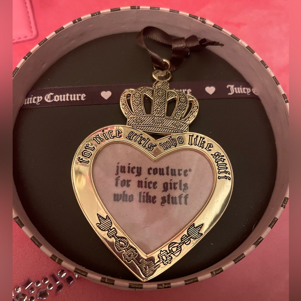 Vintage Juicy Couture Heart Frame Ornament